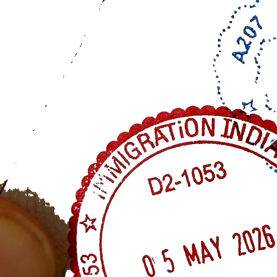 India entry stamp